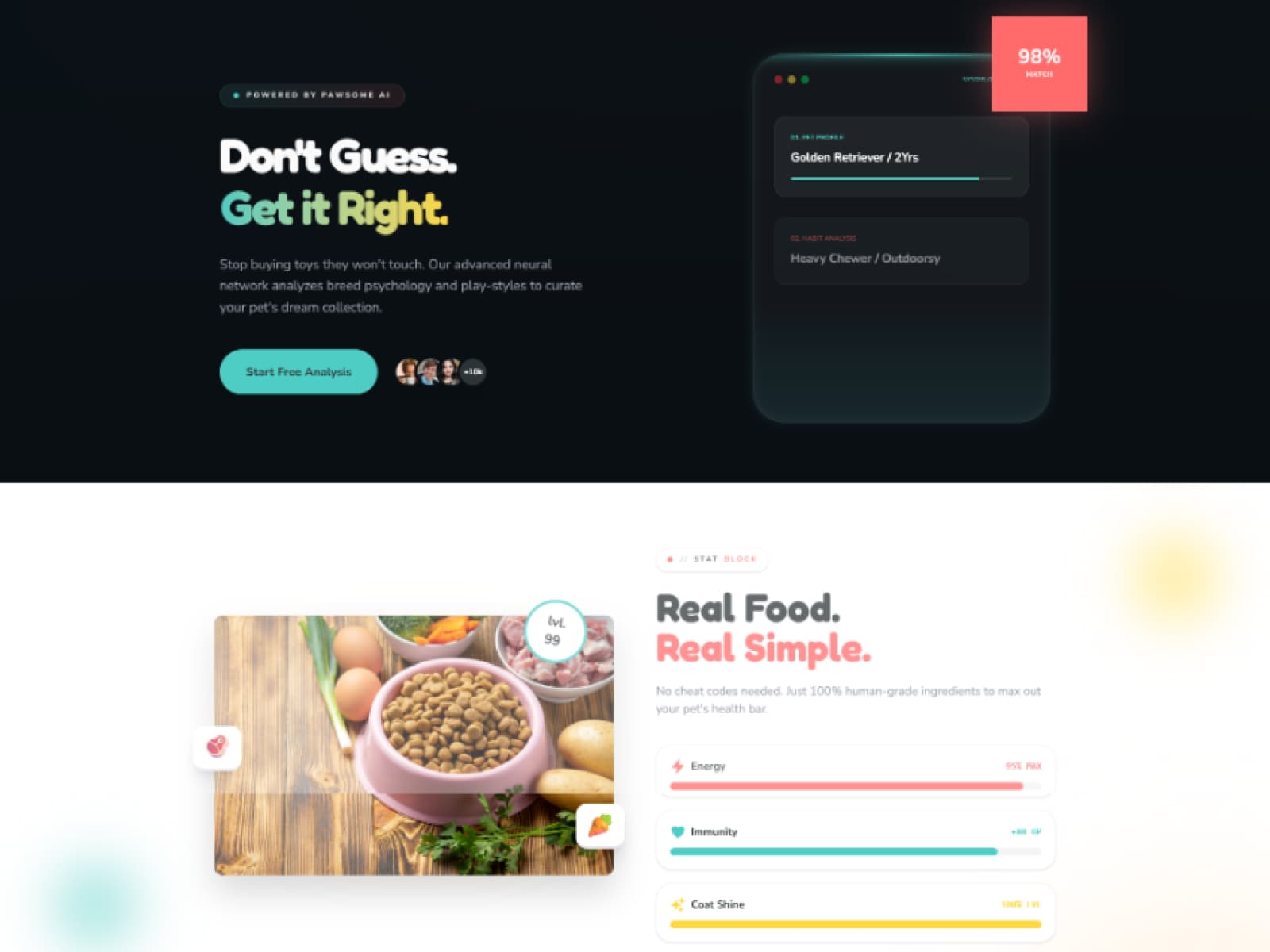 AI Pet Breed Profiler & Gamified Nutrition Analytics